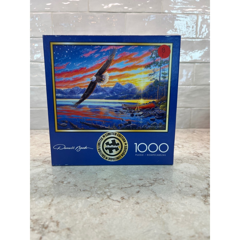 Buffalo Games Darrell Bush Limited Edition 1000 Piece Jigsaw Puzzle 91210 Eagle